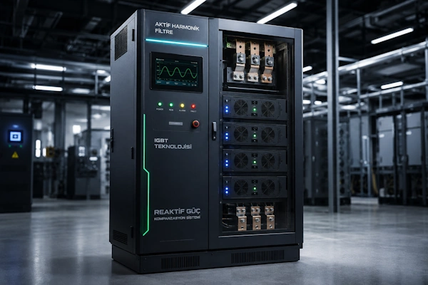 IGBT Aktif Harmonik Filtre ve Reaktif Güç Kompanzasyon Cihazı Panosu